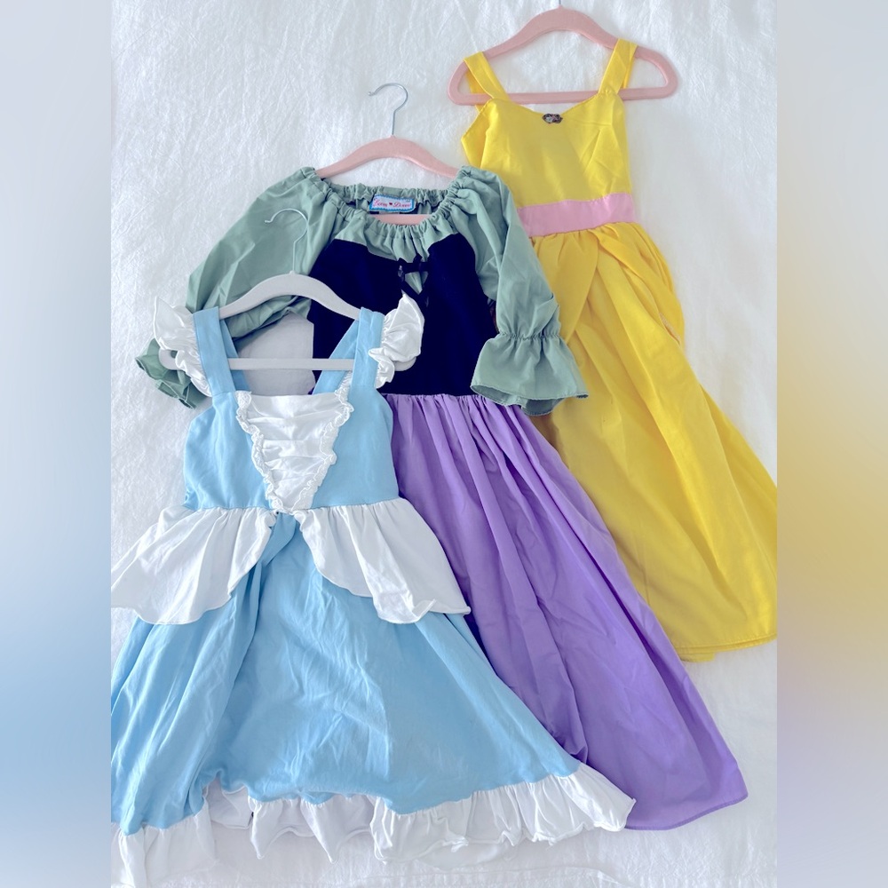 Girls Princess Soft Costume Set - Cinderella, Briar Rose, Belle